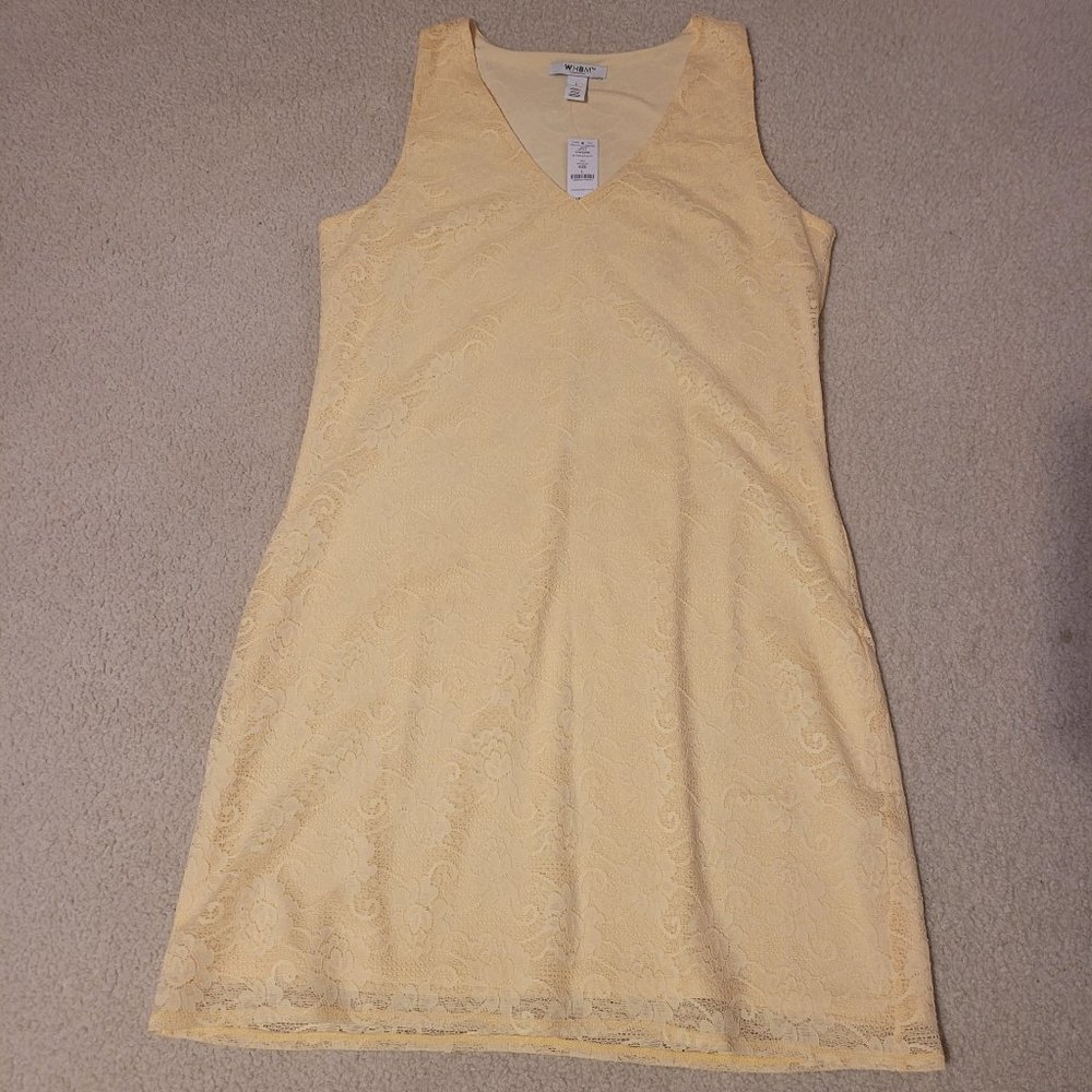White House Black Market yellow dress